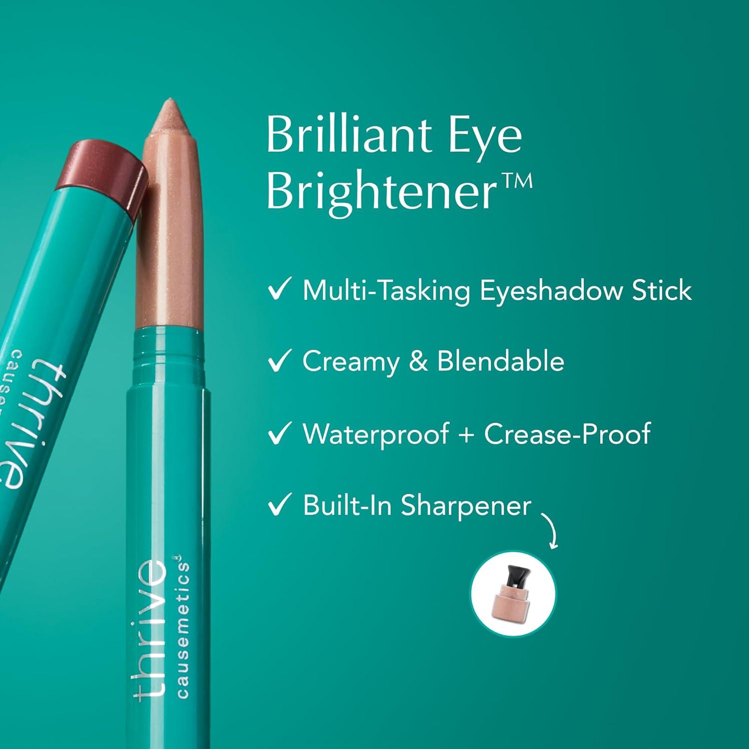 imageThrive Causemetics Brilliant Eye Brightener Eyeshadow Stick Bundle for Brown Eyes 3 Shades Waterproof amp Crease Proof Cream to Powder Long Lasting Formula 3 Shadow Sticks amp Confetti Makeup BagMatte Classics