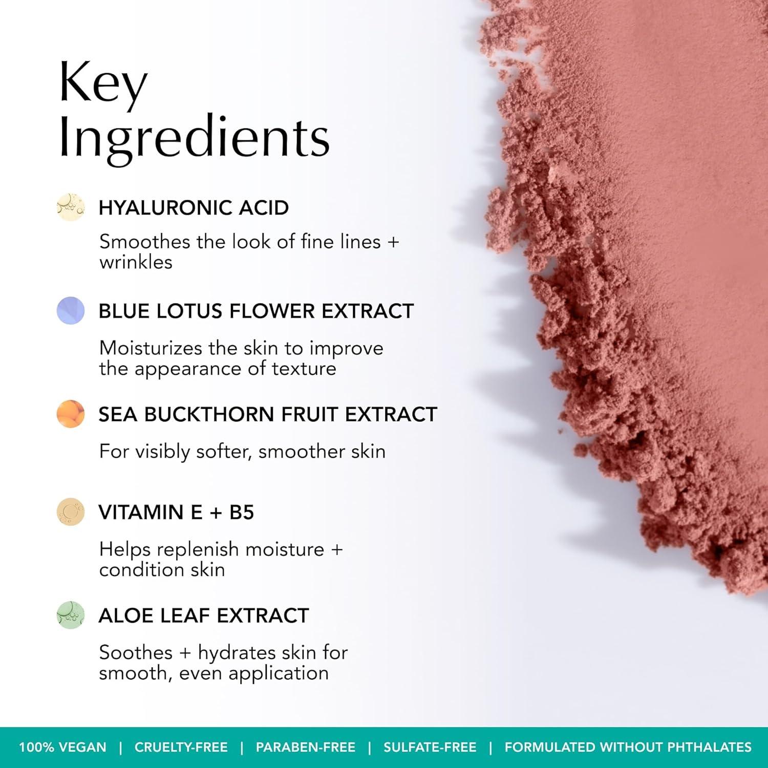 imageThrive Causemetics Dream Chaser Reviving Powder Blush Moisturizing Blush Makeup Essential with Vitamin E for Women Long Lasting Lightweight Face Makeup Vegan Shade Kim Peachy Pink MatteMidori Berry Matte