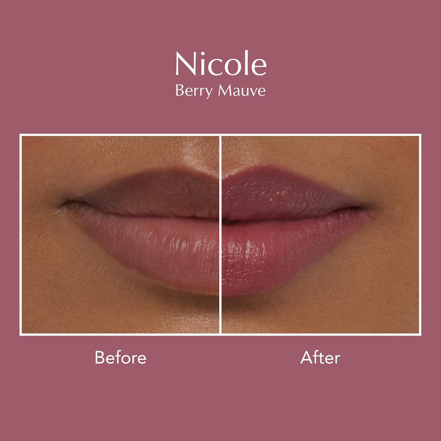 imageThrive Causemetics ImpactFULL Smoothing Lipstick Moisturizing Lip Makeup Essential with Vitamin E Lightweight Creamy Lipstick for Women Long Lasting Vegan Shade Jessica Raspberry RedNicole Berry Mauve