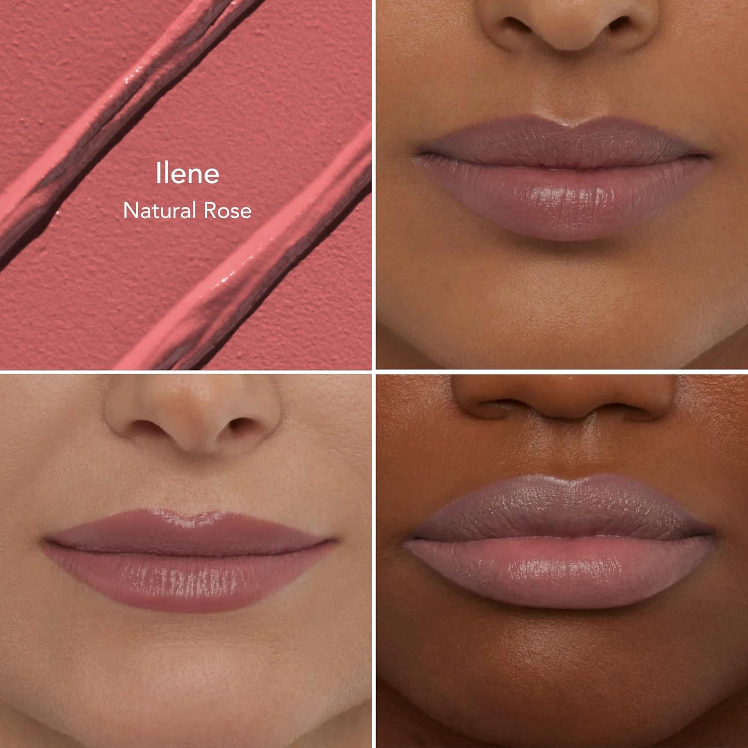 imageThrive Causemetics ImpactFULL Smoothing Lipstick Moisturizing Lip Makeup Essential with Vitamin E Lightweight Creamy Lipstick for Women Long Lasting Vegan Shade Jessica Raspberry RedIlene Natural Rose