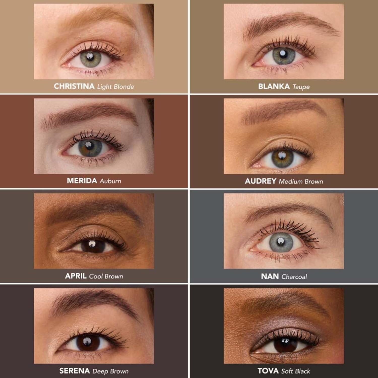 imageThrive Causemetics Infinity Waterproof Eyebrow Pencil Retractable Brow Pencil with Hyaluronic Acid amp Shea Butter Dual Ended Eyebrow Brush Spoolie Fine Tip Vegan amp Cruelty Free Merida AuburnApril Cool Brown