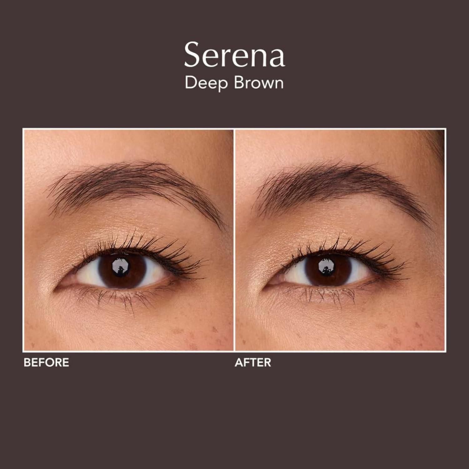 imageThrive Causemetics Infinity Waterproof Eyebrow Pencil Retractable Brow Pencil with Hyaluronic Acid amp Shea Butter Dual Ended Eyebrow Brush Spoolie Fine Tip Vegan amp Cruelty Free Merida AuburnSerena Deep Brown