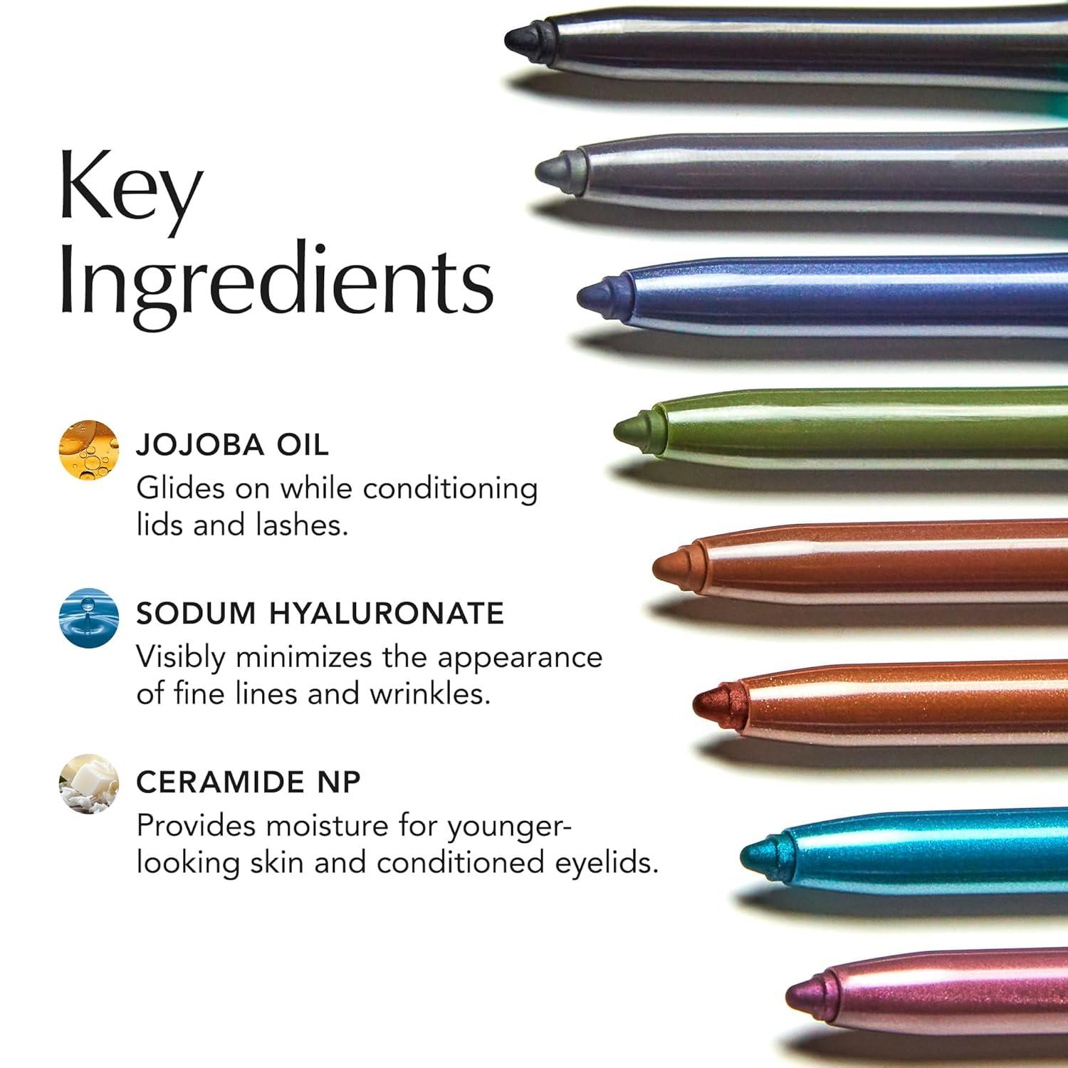 imageThrive Causemetics Infinity Waterproof Eyeliner Pencil Built In Sharpener amp Smudge Tip Long Lasting Smudge Proof Hyaluronic Acid amp Shea Butter Vegan Cruelty Free Nalie Chocolate Brown ShimmerLauren Black Matte