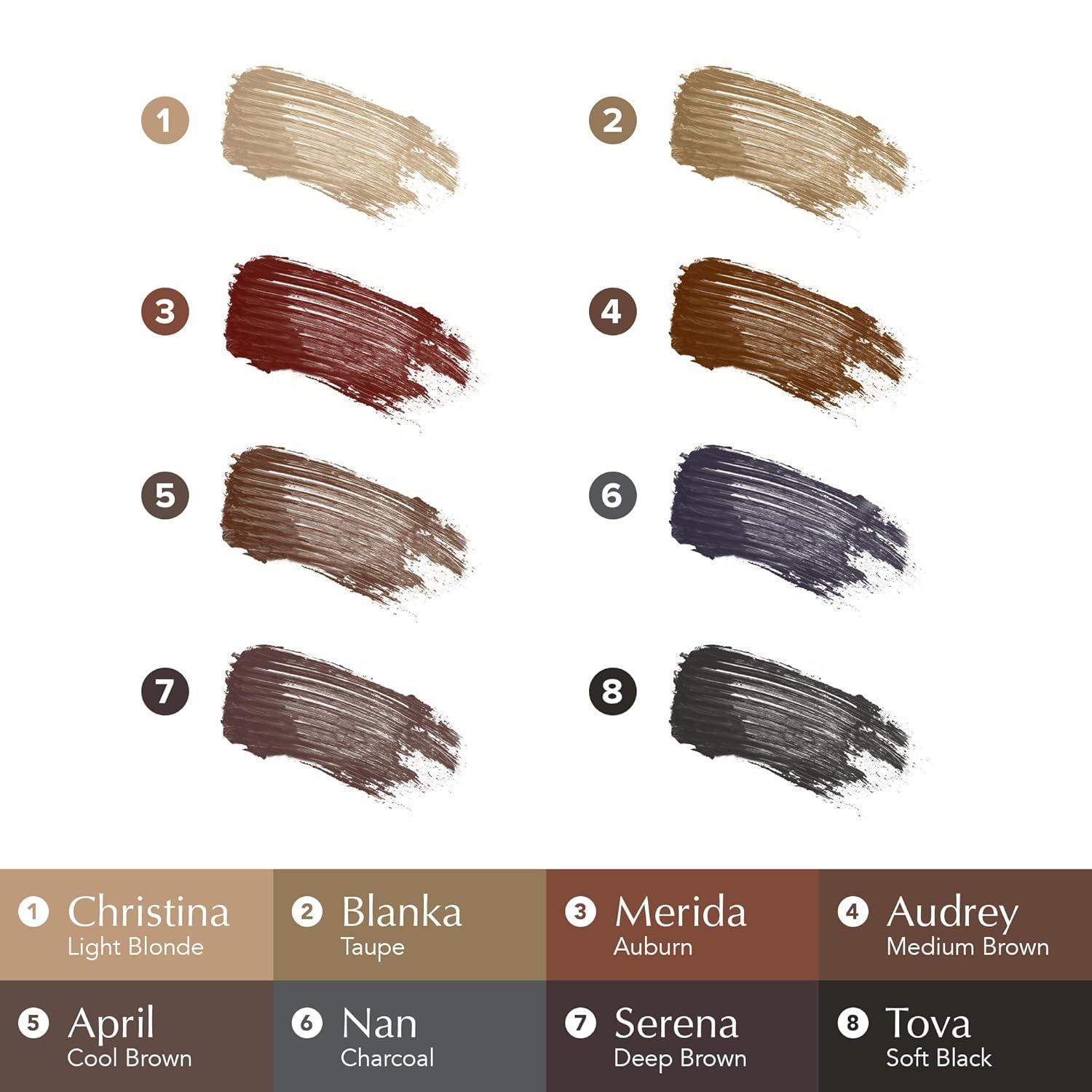 imageThrive Causemetics Instant Brow Fix SemiPermanent Eyebrow Gel Waterproof Tinted Eye Brow Gel with Vitamin B5 SmudgeProof Vegan amp Cruelty Free Nan CharcoalChristina Light Blonde