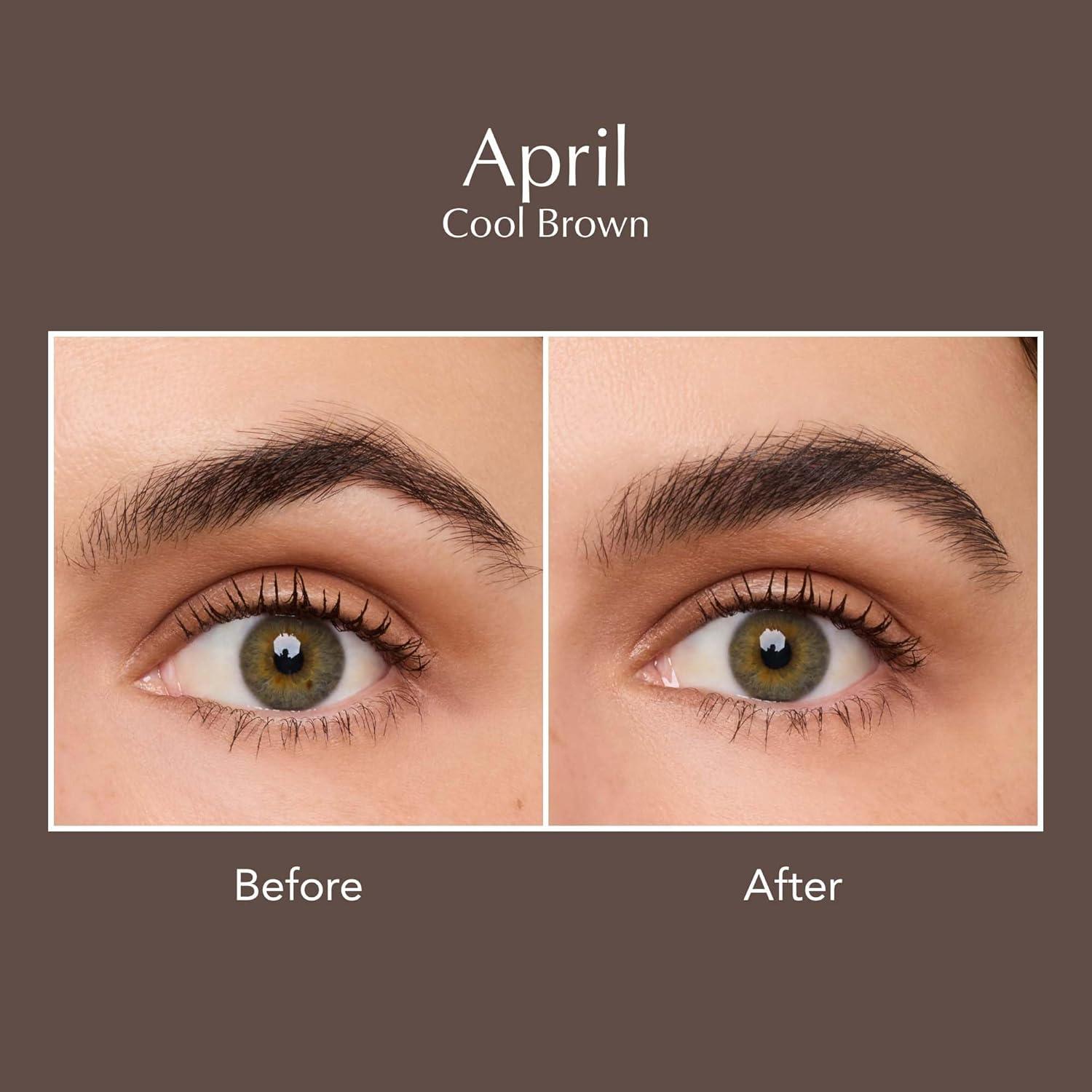 imageThrive Causemetics Instant Brow Fix SemiPermanent Eyebrow Gel Waterproof Tinted Eye Brow Gel with Vitamin B5 SmudgeProof Vegan amp Cruelty Free Nan CharcoalApril Cool Brown