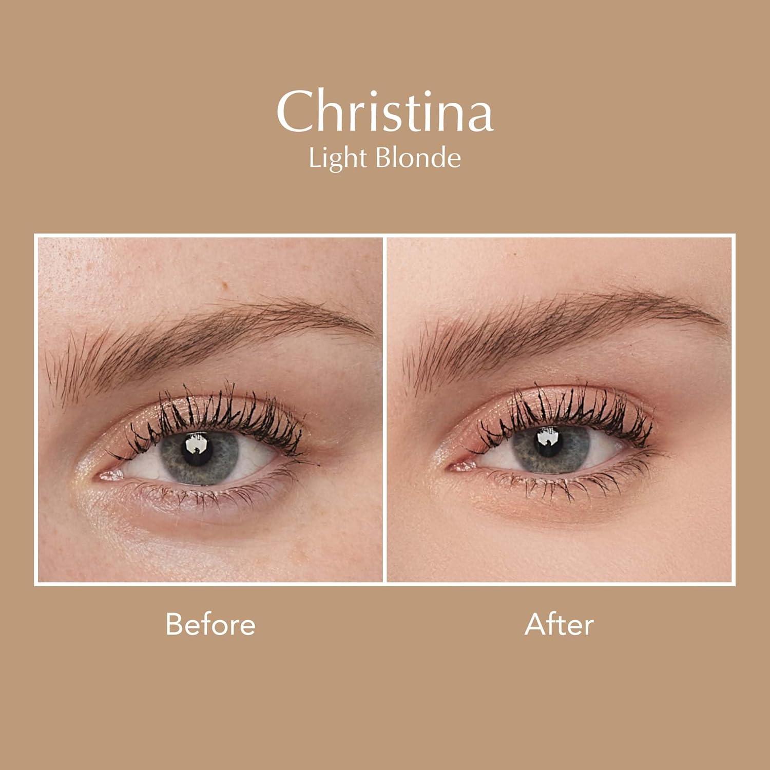 imageThrive Causemetics Instant Brow Fix SemiPermanent Eyebrow Gel Waterproof Tinted Eye Brow Gel with Vitamin B5 SmudgeProof Vegan amp Cruelty Free Nan CharcoalChristina Light Blonde