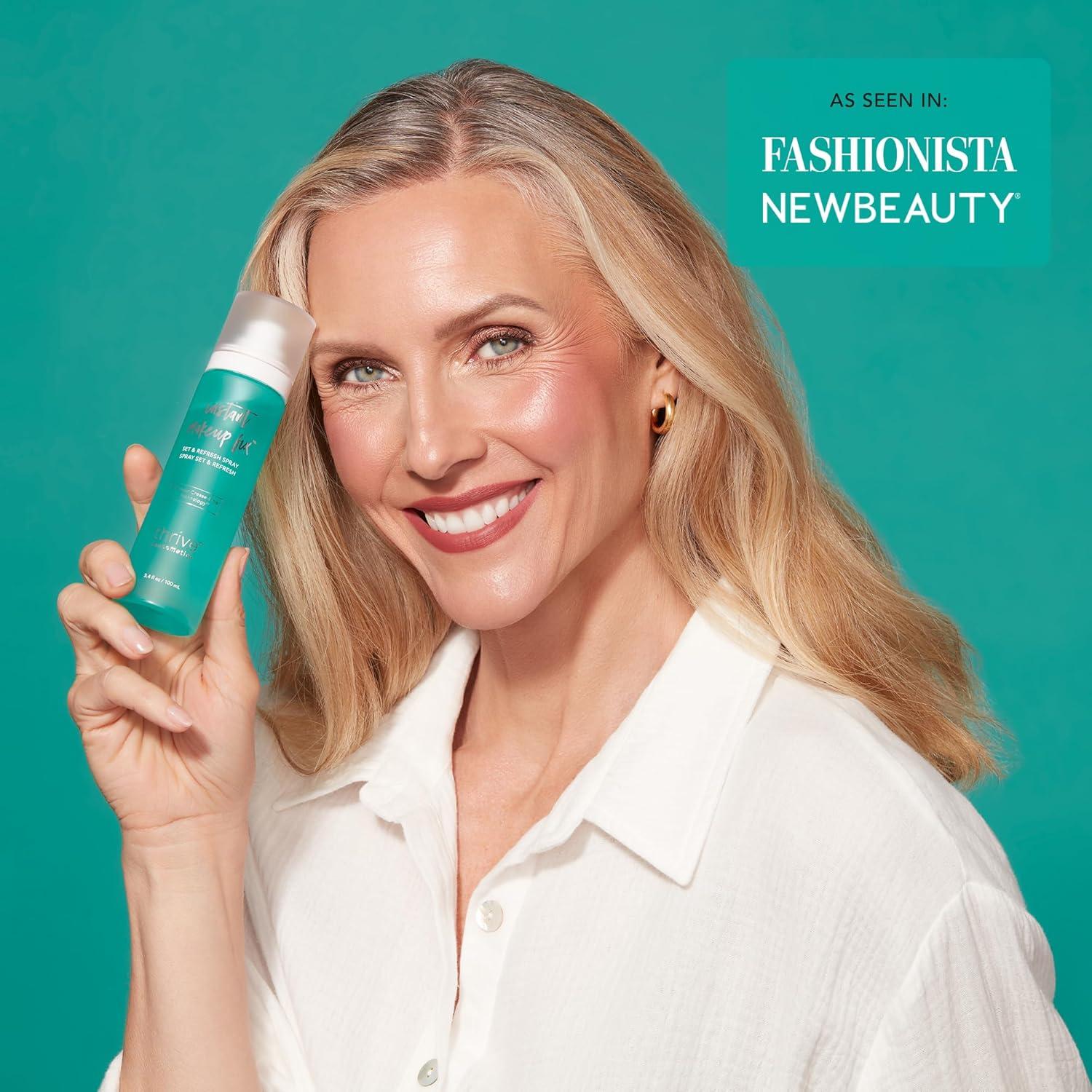 imageThrive Causemetics Instant Makeup Fix Set amp Refresh Spray Makeup Setting Spray with Hyaluronic Acid Lightweight Hydrating amp Long Lasting Face Spray 16 Hour Wear Vegan amp Cruelty Free 34 fl oz