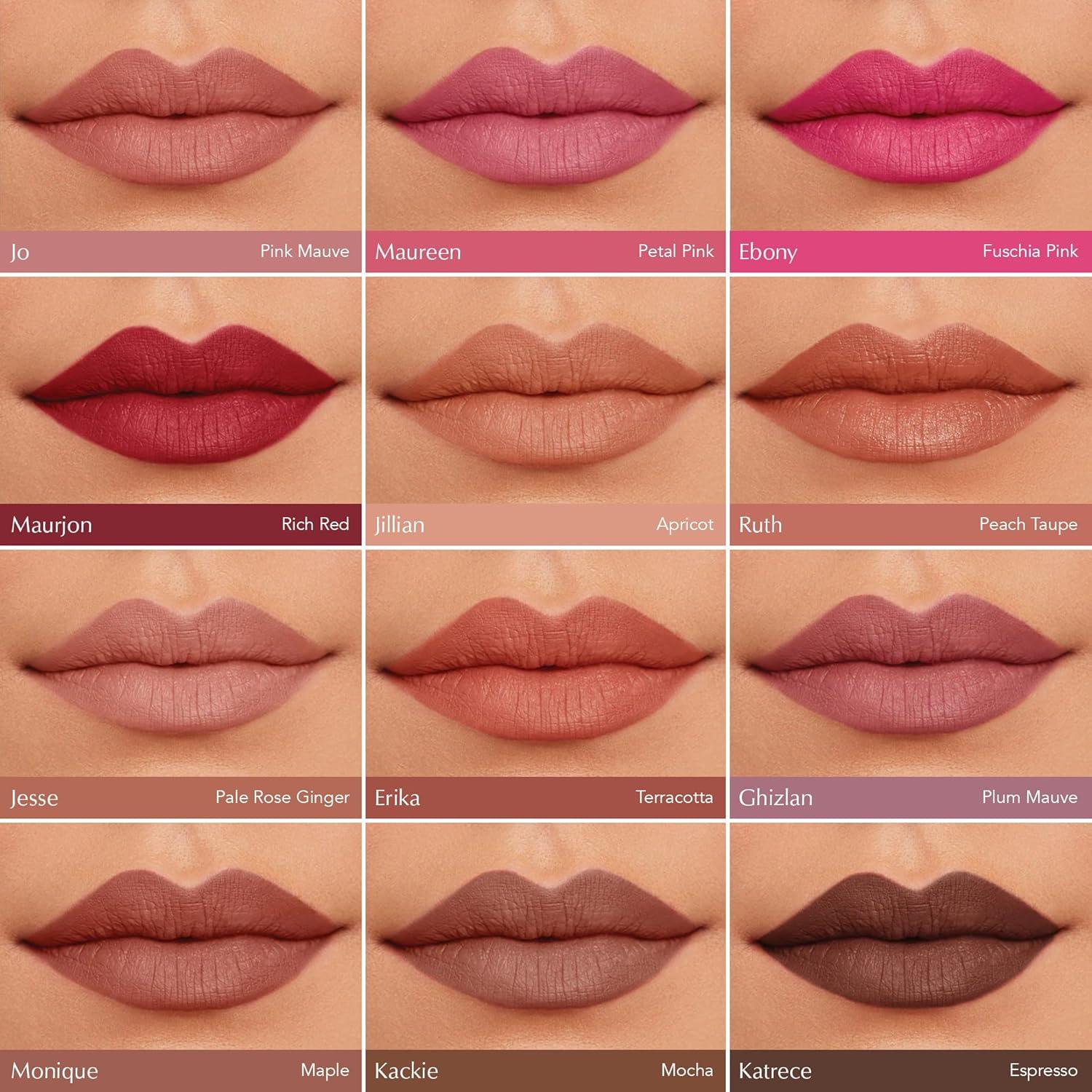 imageThrive Causemetics Lip Filler LongWearing  Plumping Lip Liner Shea Butter Hydrating Lip Plumper Retractable Lip Liner Pencil Built In Sharpener Vegan amp Cruelty Free Katrece EspressoMonique Maple