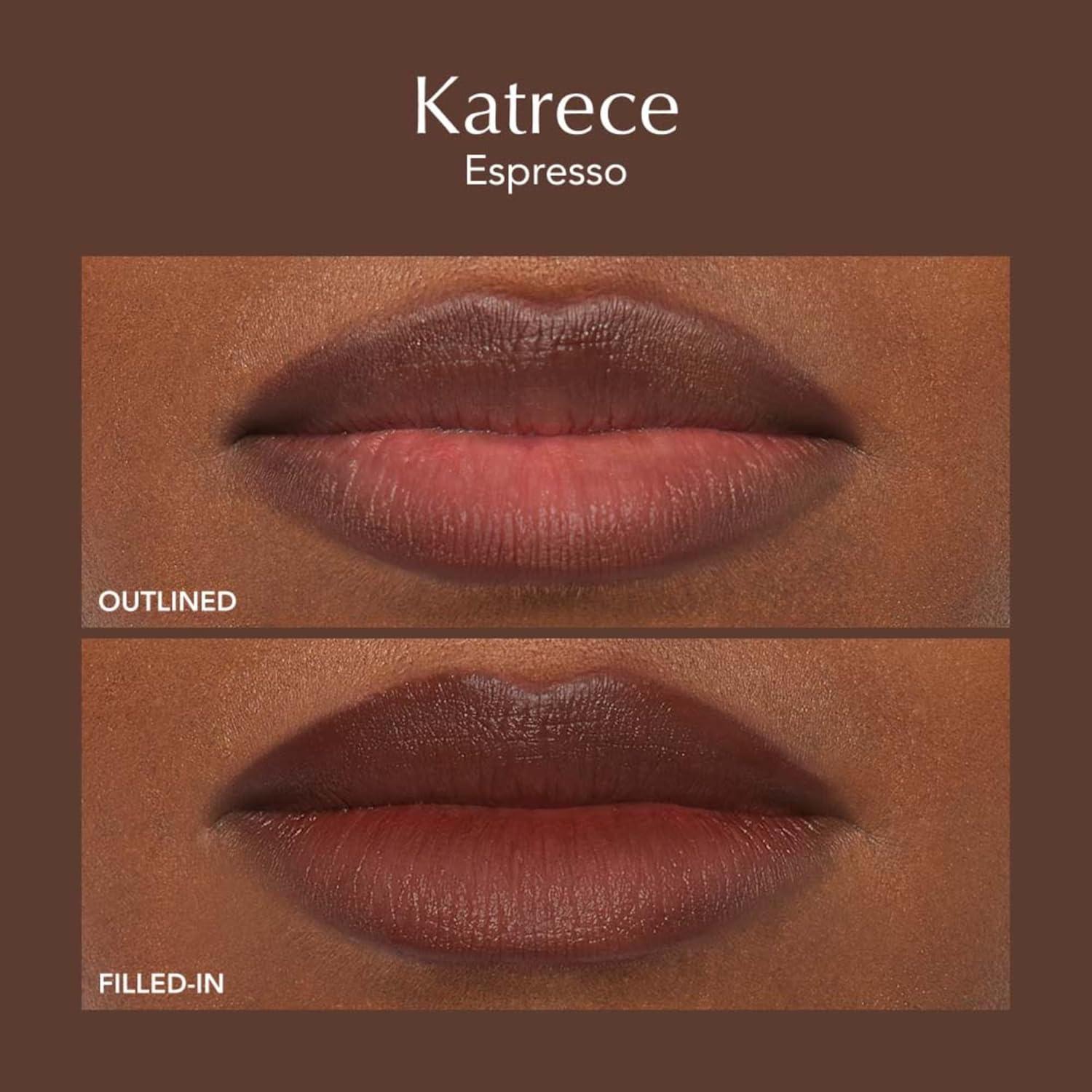 imageThrive Causemetics Lip Filler LongWearing  Plumping Lip Liner Shea Butter Hydrating Lip Plumper Retractable Lip Liner Pencil Built In Sharpener Vegan amp Cruelty Free Katrece EspressoKatrece Espresso