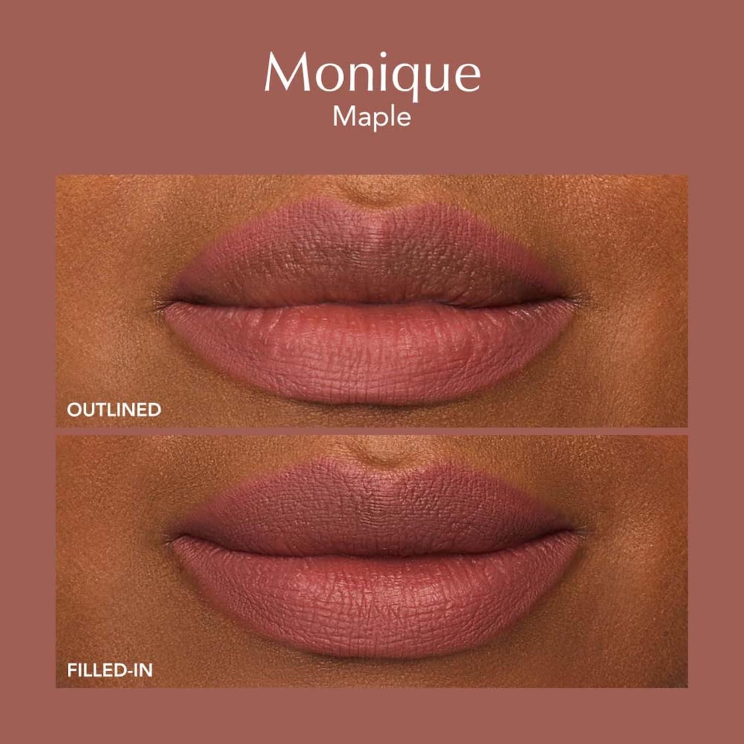 imageThrive Causemetics Lip Filler LongWearing  Plumping Lip Liner Shea Butter Hydrating Lip Plumper Retractable Lip Liner Pencil Built In Sharpener Vegan amp Cruelty Free Katrece EspressoMonique Maple