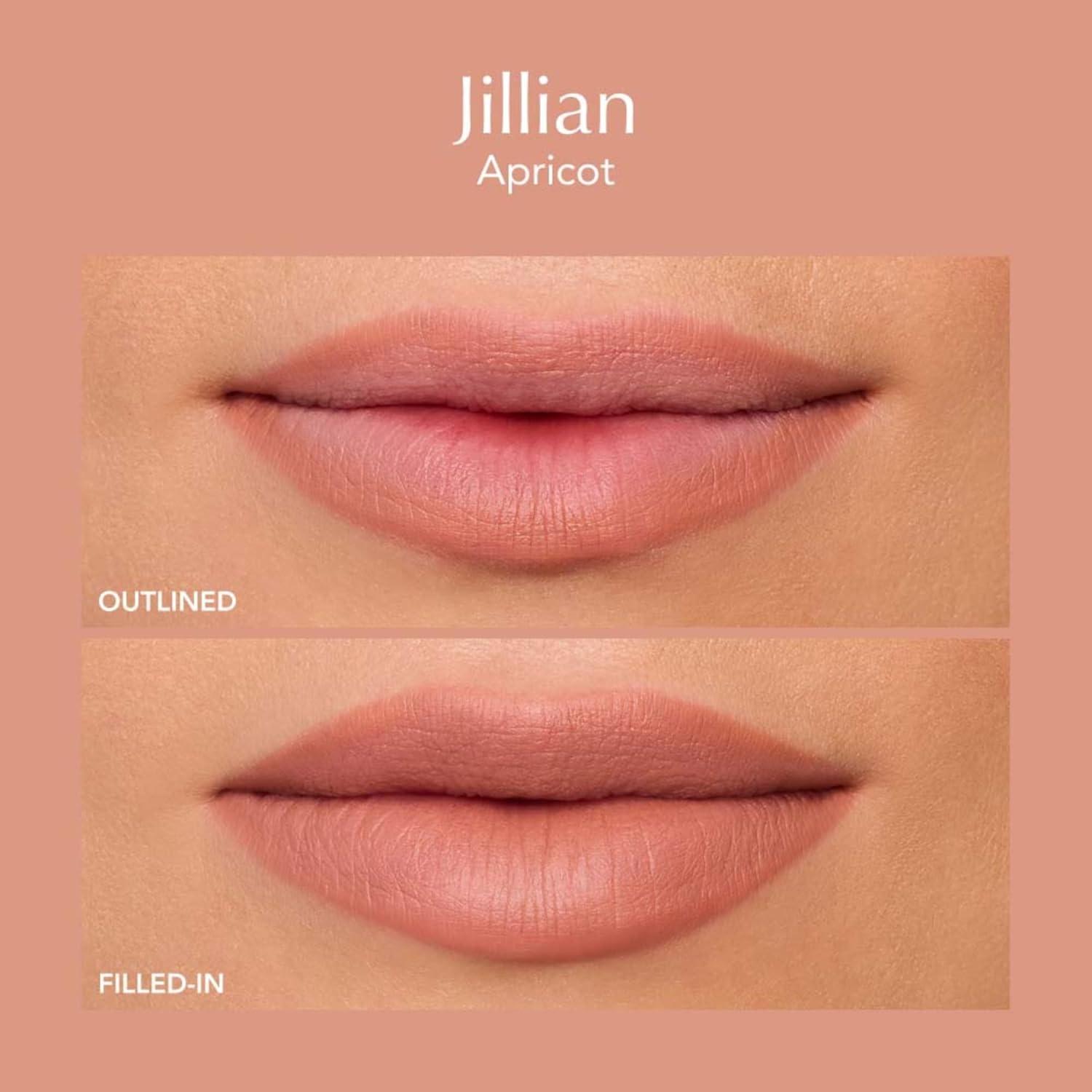 imageThrive Causemetics Lip Filler LongWearing  Plumping Lip Liner Shea Butter Hydrating Lip Plumper Retractable Lip Liner Pencil Built In Sharpener Vegan amp Cruelty Free Katrece EspressoJillian Apricot