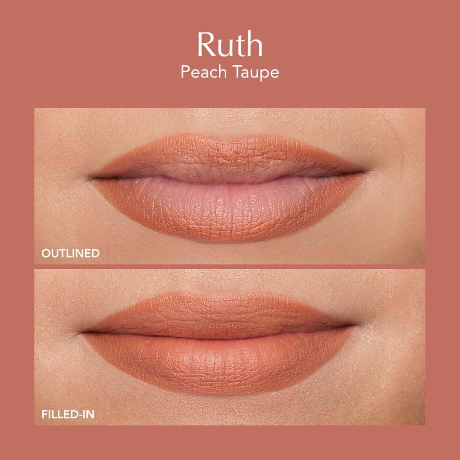 imageThrive Causemetics Lip Filler LongWearing  Plumping Lip Liner Shea Butter Hydrating Lip Plumper Retractable Lip Liner Pencil Built In Sharpener Vegan amp Cruelty Free Katrece EspressoRuth Peach Taupe