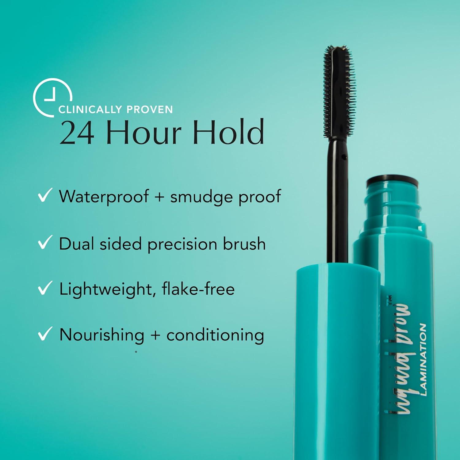 imageThrive Causemetics Liquid Brow Lock 24Hr Lifting Eyebrow Gel Waterproof Conditioning Brow Gel with Biotin Hyaluronic Acid amp Vitamin B5 Makeup Essential Dual Sided Precision Brush Vegan Clear