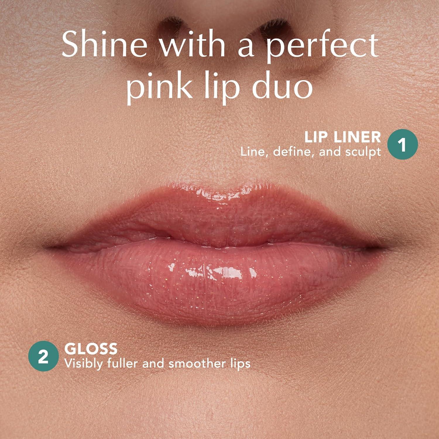 imageThrive Causemetics Perfect Pink Pout Lip Gloss amp Liner Gift Set for Women Sheer Strength LipPlumping Peptide Gloss amp LongWearing Plumping Lip Liner Vegan amp Cruelty Free Jo Pink Mauve