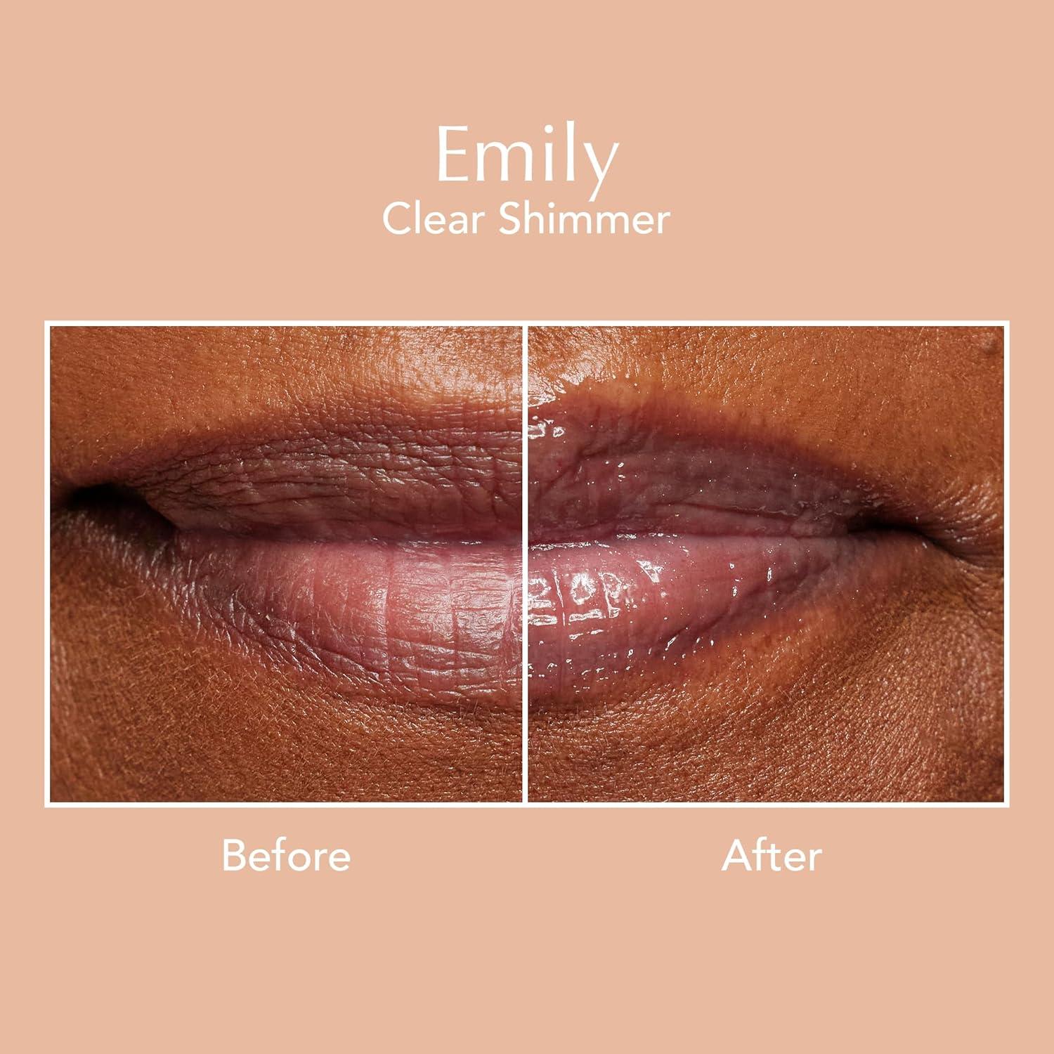 imageThrive Causemetics Sheer Strength Lip Plumping Peptide Gloss Lip Plumper with Vitamin E Peptides Plumps Smooths amp Hydrates Lips High Shine Vegan amp Cruelty Free Emily Clear ShimmerEmily Clear Shimmer