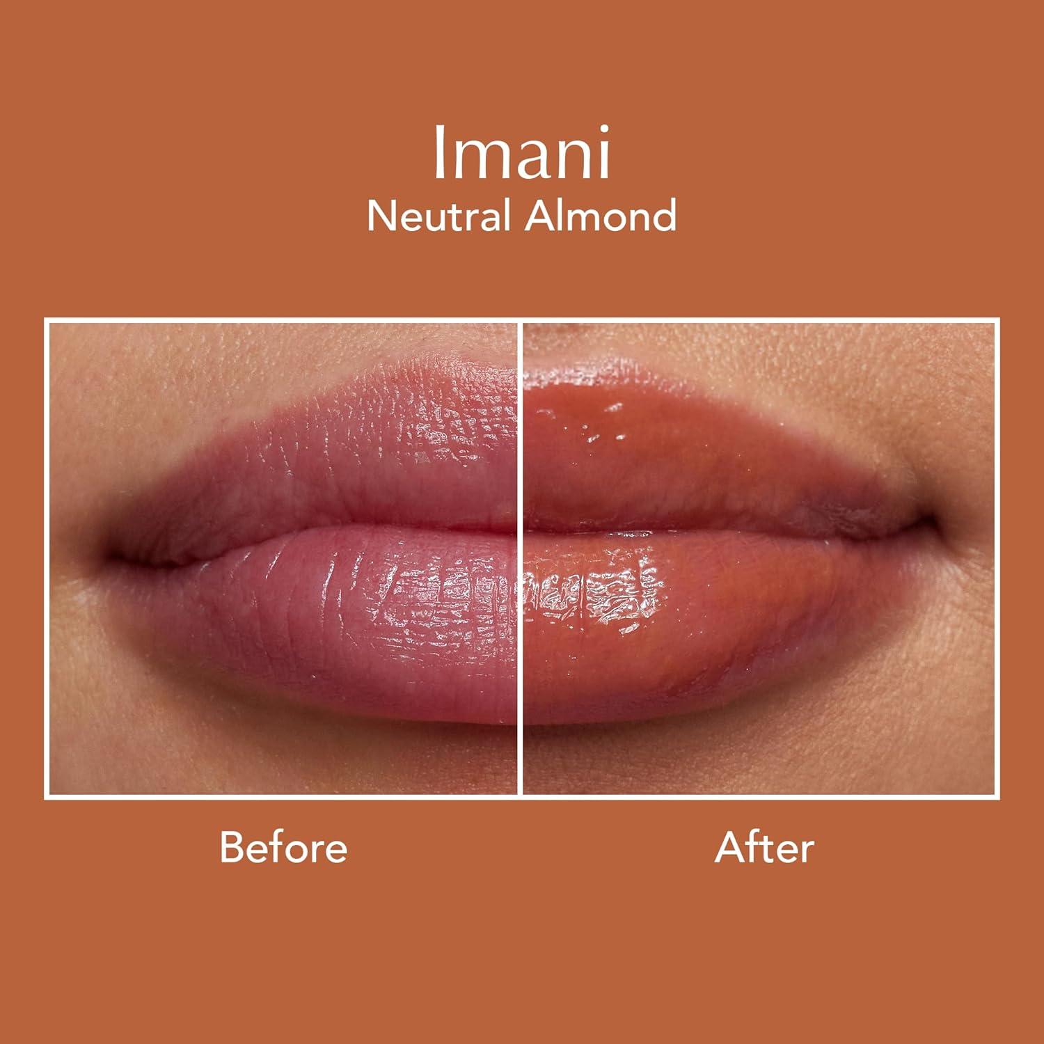 imageThrive Causemetics Sheer Strength Lip Plumping Peptide Gloss Lip Plumper with Vitamin E Peptides Plumps Smooths amp Hydrates Lips High Shine Vegan amp Cruelty Free Emily Clear ShimmerImani Neutral Toffee