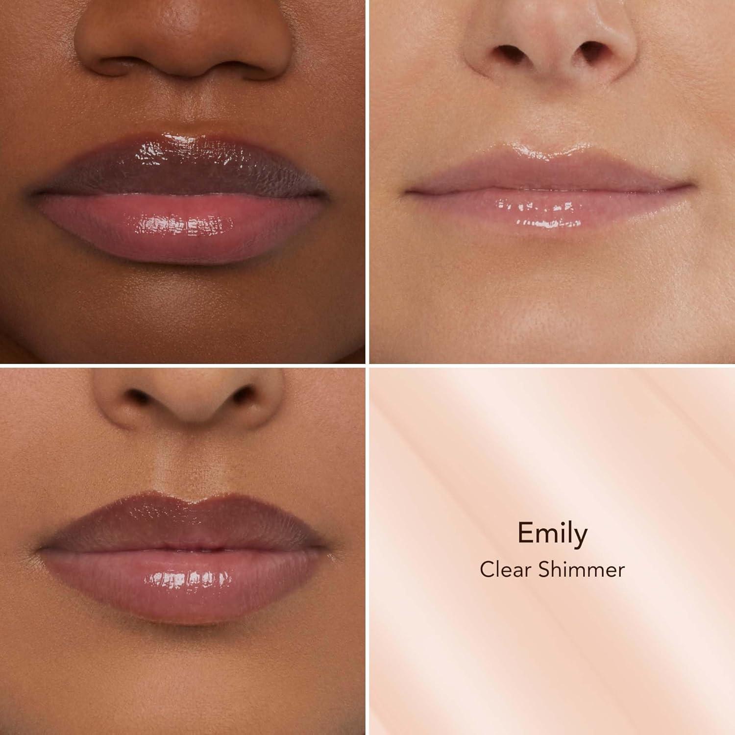 imageThrive Causemetics Sheer Strength Lip Plumping Peptide Gloss Lip Plumper with Vitamin E Peptides Plumps Smooths amp Hydrates Lips High Shine Vegan amp Cruelty Free Emily Clear ShimmerEmily Clear Shimmer