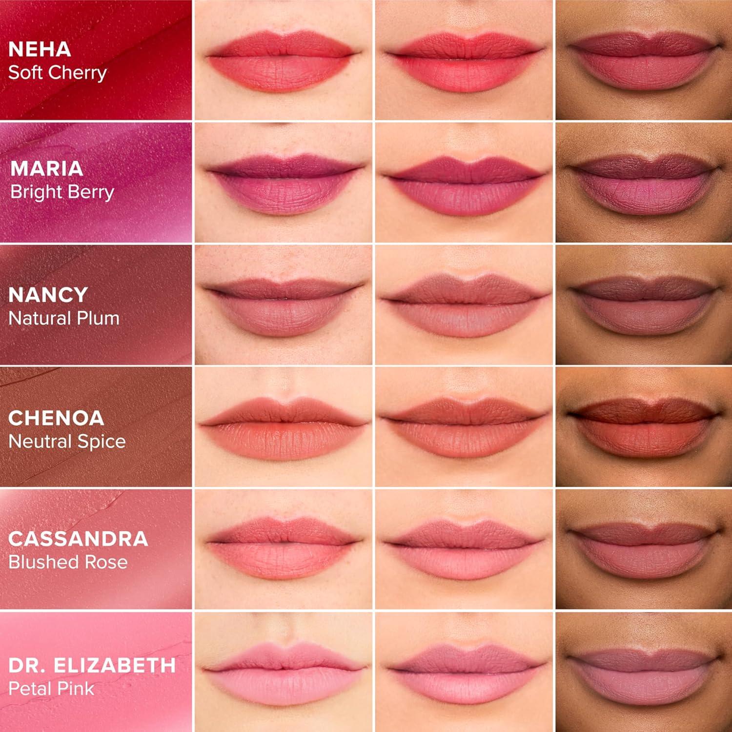 imageThrive Causemetics Sheer Strength Soft Blur Lip Balm Everyday Makeup Essential for Women Lightweight amp Creamy Lips Balm Long Lasting Hydration Vegan Shade Cassandra Blushed RoseChenoa Neutral Spice