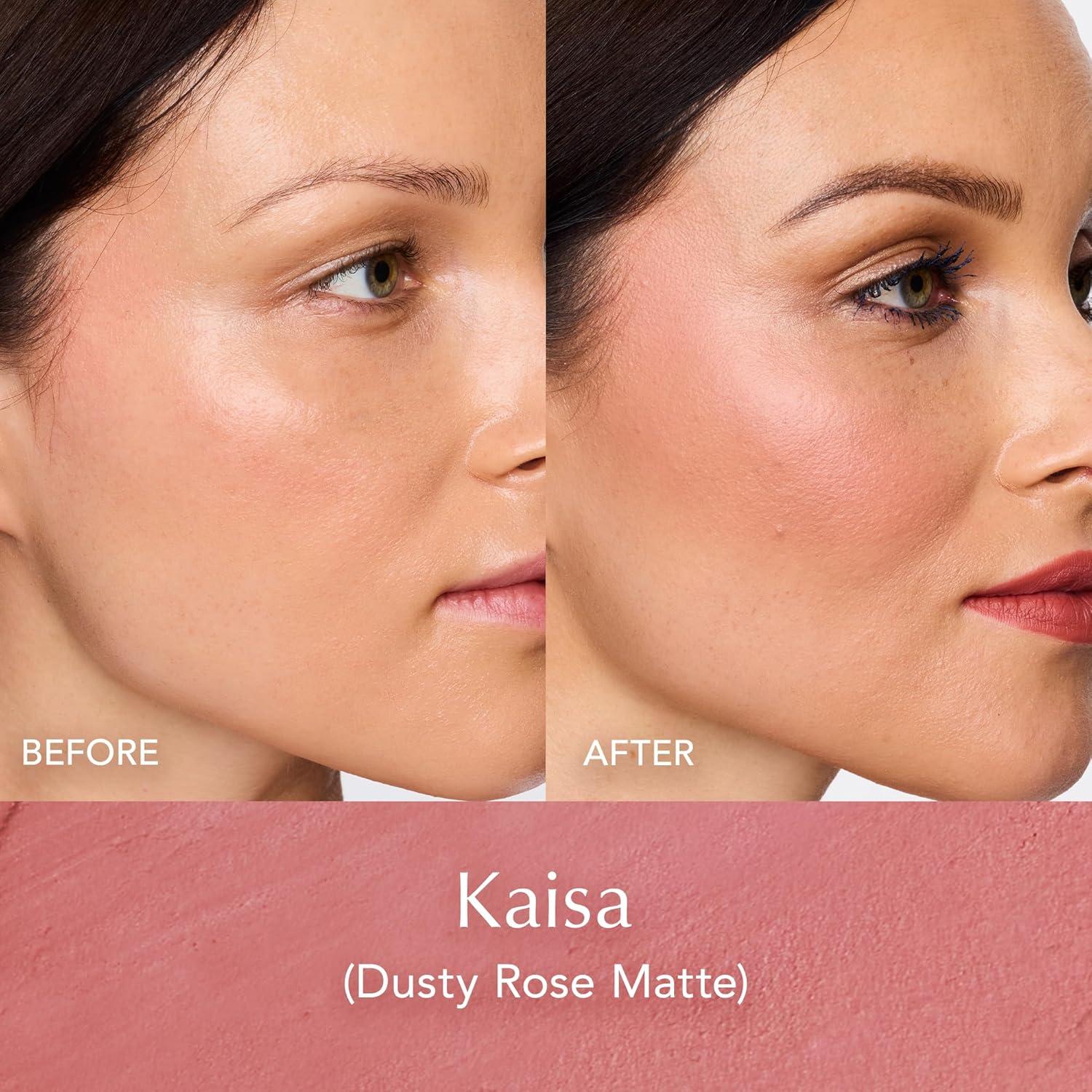 imageThrive Causemetics Triple Threat Color Stick Cream Blush Stick with Vitamin E Evening Primrose Oil Waterproof Smudge Proof Face Makeup Formula Tessa Berry MatteKaisa Dusty Rose