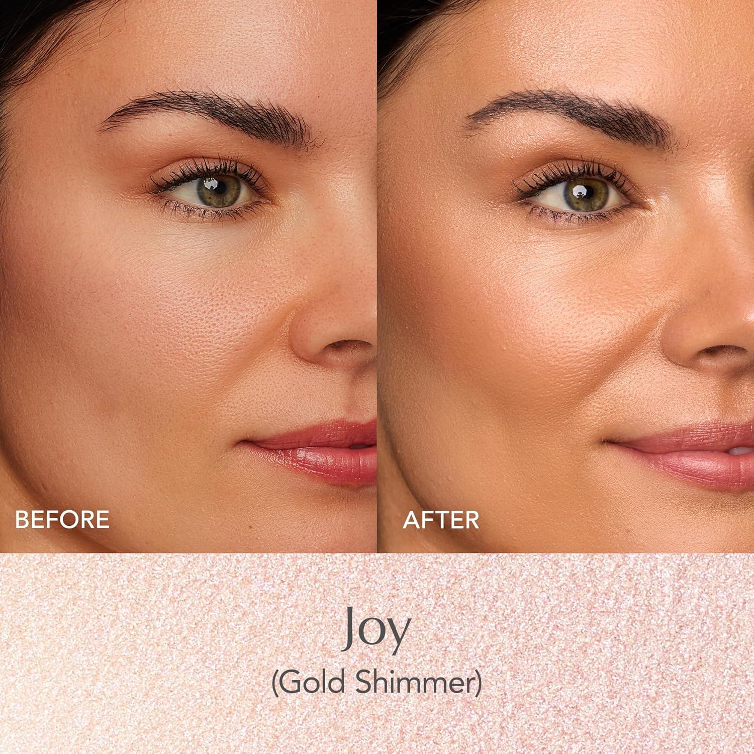 imageThrive Causemetics Triple Threat Color Stick Cream Highlighter Stick with Vitamin E Evening Primrose Oil Waterproof Smudge Proof Face Makeup Formula Joy Gold ShimmerJoy Gold Shimmer