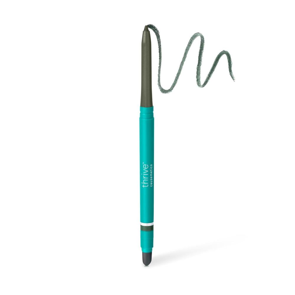 imageThrive Causemetics Infinity Waterproof Eyeliner Pencil Built In Sharpener amp Smudge Tip Long Lasting Smudge Proof Hyaluronic Acid amp Shea Butter Vegan amp Cruelty Free Lizzie Moss Green Matte