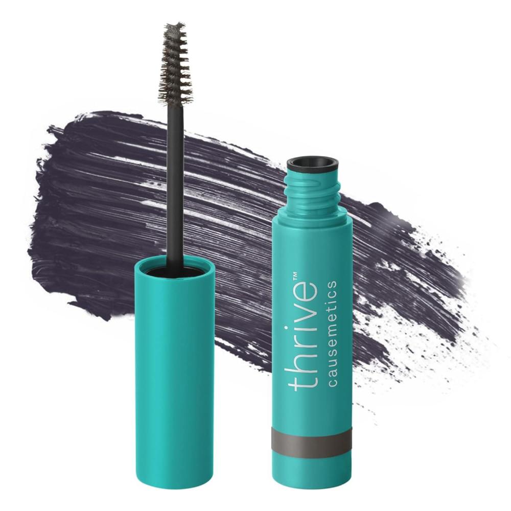 imageThrive Causemetics Instant Brow Fix SemiPermanent Eyebrow Gel Waterproof Tinted Eye Brow Gel with Vitamin B5 SmudgeProof Vegan amp Cruelty Free Nan CharcoalNan Charcoal