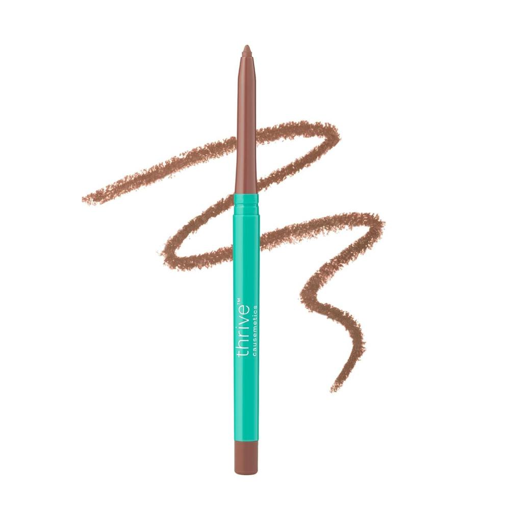 imageThrive Causemetics Lip Filler LongWearing  Plumping Lip Liner Shea Butter Hydrating Lip Plumper Retractable Lip Liner Pencil Built In Sharpener Vegan amp Cruelty Free Katrece EspressoKackie Mocha