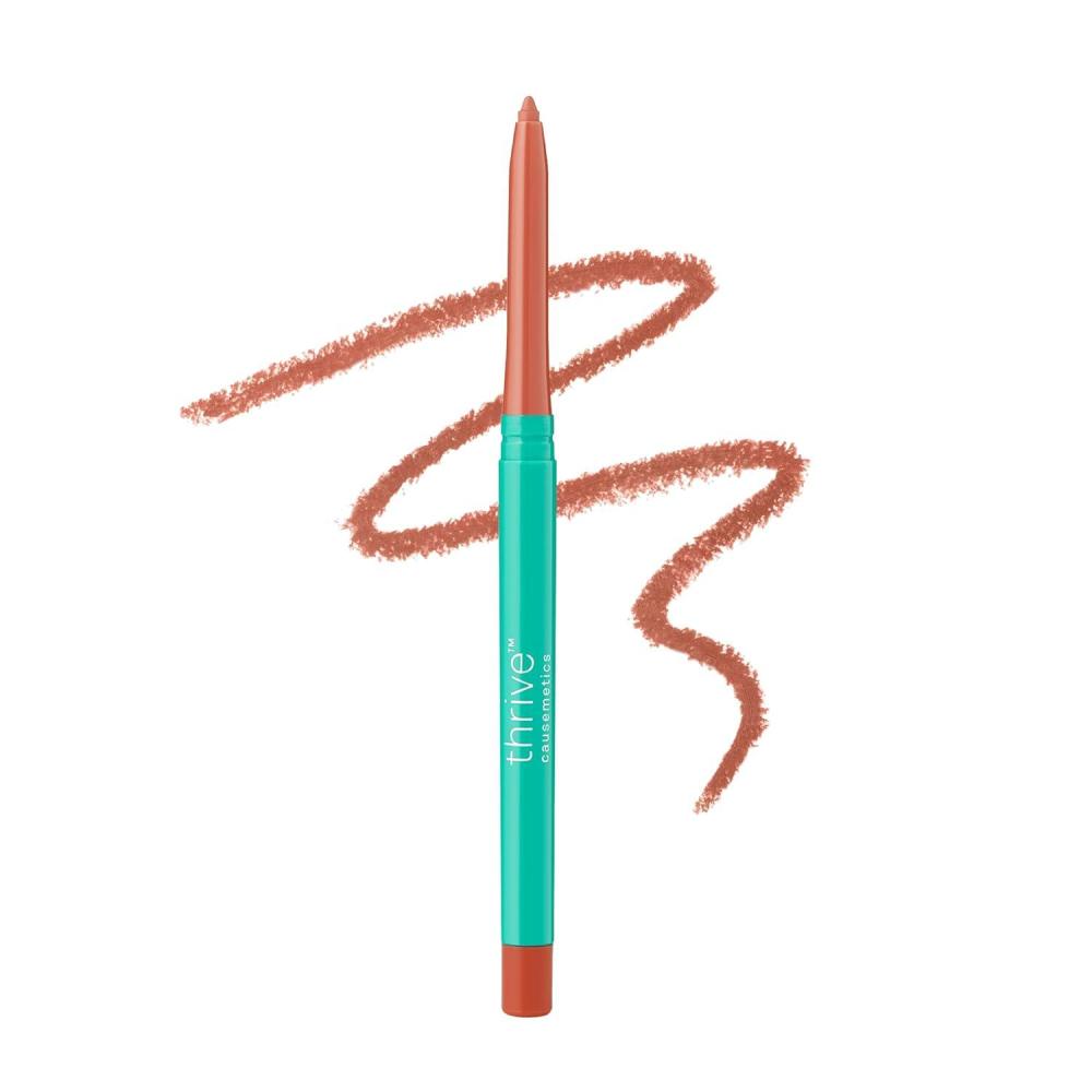 imageThrive Causemetics Lip Filler LongWearing  Plumping Lip Liner Shea Butter Hydrating Lip Plumper Retractable Lip Liner Pencil Built In Sharpener Vegan amp Cruelty Free Katrece EspressoRuth Peach Taupe