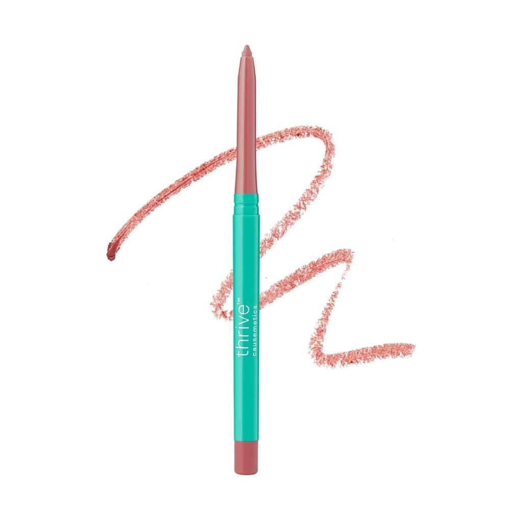 imageThrive Causemetics Lip Filler LongWearing  Plumping Lip Liner Shea Butter Hydrating Lip Plumper Retractable Lip Liner Pencil Built In Sharpener Vegan amp Cruelty Free Katrece EspressoJo Pink Mauve