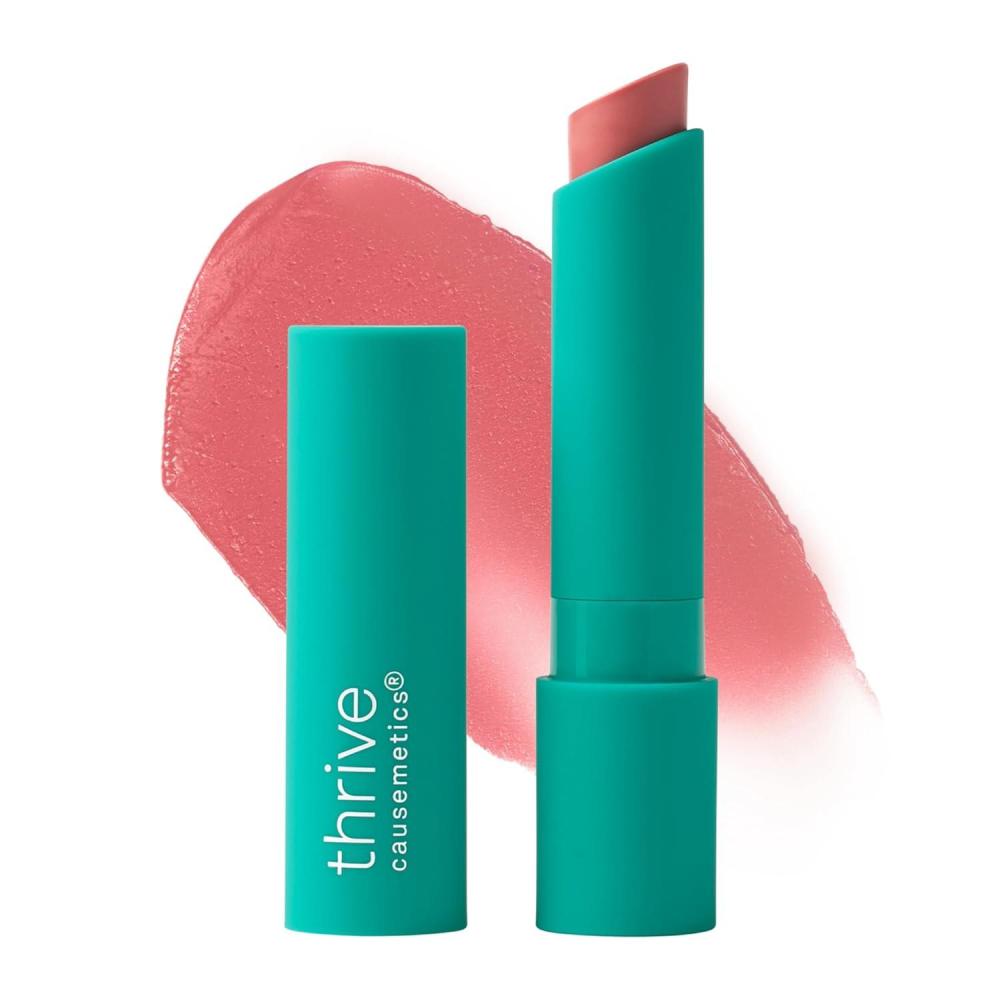 imageThrive Causemetics Sheer Strength Soft Blur Lip Balm Everyday Makeup Essential for Women Lightweight amp Creamy Lips Balm Long Lasting Hydration Vegan Shade Cassandra Blushed RoseCassandra Blushed Rose