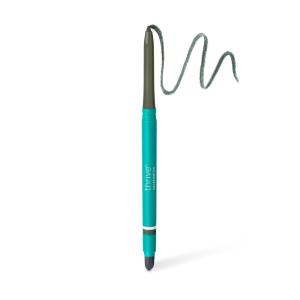 Thrive Causemetics Infinity Waterproof Eyeliner Pencil, Built In Sharpener & Smudge Tip, Long Lasting, Smudge Proof, Hyaluronic Acid & Shea Butter, Vegan & Cruelty Free, Lizzie (Moss Green Matte)