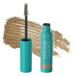 Thrive Causemetics Instant Brow Fix Semi-Permanent Eyebrow Gel, Waterproof Tinted Eye Brow Gel with Vitamin B5, Smudge-Proof, Vegan & Cruelty Free, Nan (Charcoal)(Blanka (Taupe))