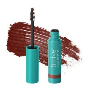 Thrive Causemetics Instant Brow Fix Semi-Permanent Eyebrow Gel, Waterproof Tinted Eye Brow Gel with Vitamin B5, Smudge-Proof, Vegan & Cruelty Free, Nan (Charcoal)(Merida (Auburn))