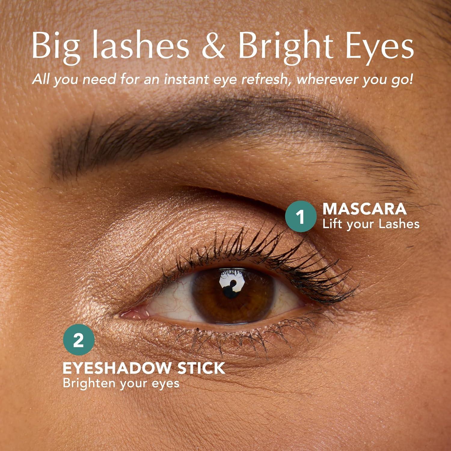 imageThrive Causemetics AwardWinning Duo Kit Makeup Gift Set for Women Liquid Lash Extensions Mascara Brynn Rich Black Mini Brilliant Eye Brightener Eyeshadow Highlighter Stick Stella