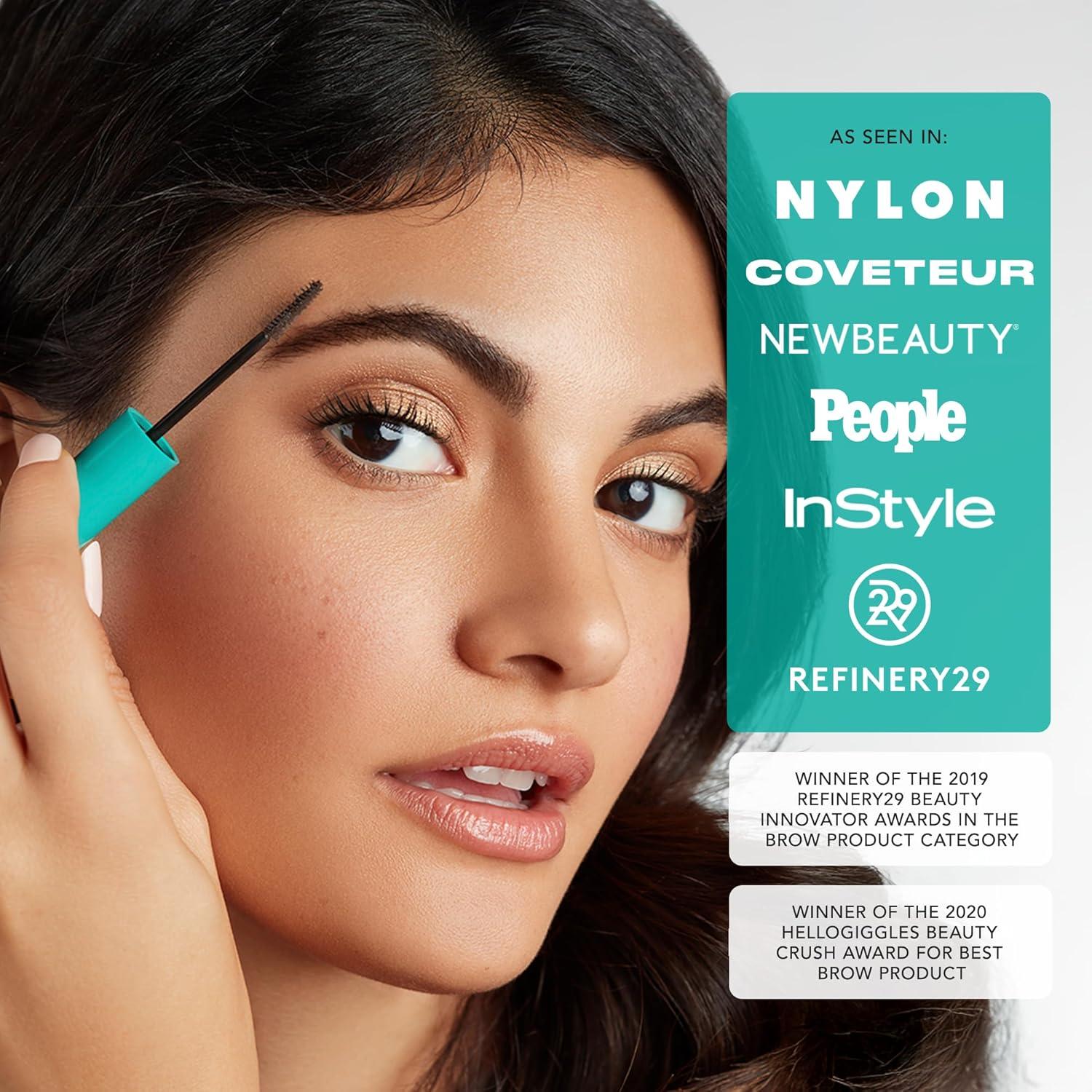 imageThrive Causemetics Liquid Lash Extensions Mascara Brynn Rich Black amp Instant Brow Fix SemiPermanent Eyebrow Gel Audrey Medium Brown